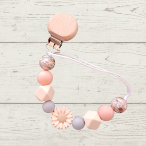Blush & cream with daisy & flower bead