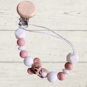 Blush & white with mouse