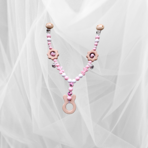 Pink & white with pink bow ribbons